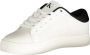 Calvin Klein Witte polyester sneakers met veters contrastdetails print logo White Dames - Thumbnail 9