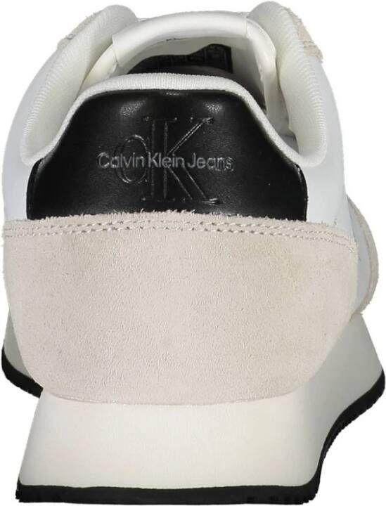 Calvin Klein Witte Sneakers met Contrastdetails White Heren