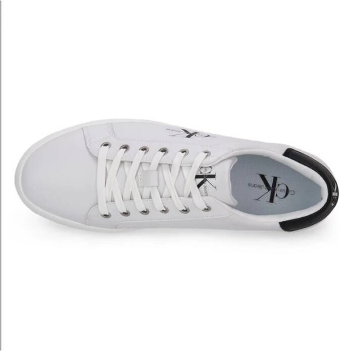 Calvin Klein Witte Sneakers van Gerecycled Leer