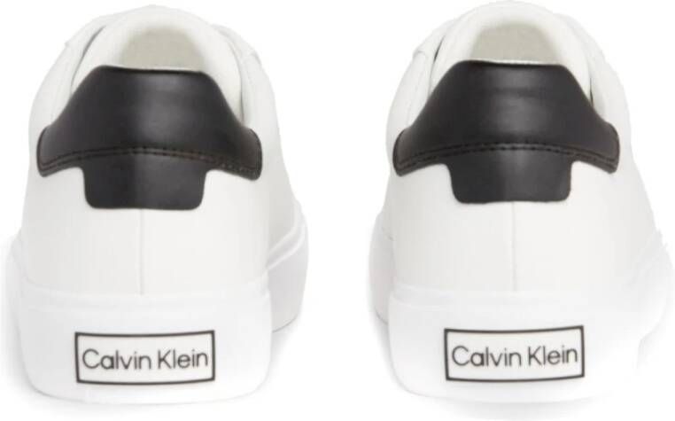 Calvin Klein Witte Vetersneakers White Dames