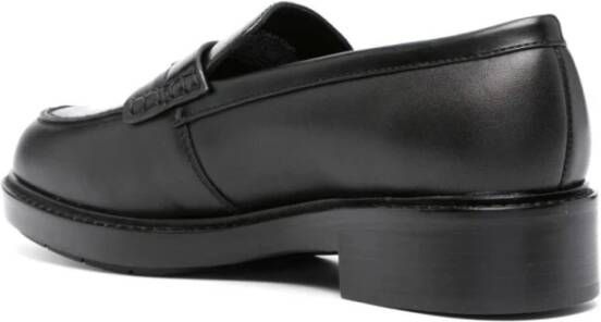 Calvin Klein Zwarte Casual Gesloten Lage Hak Loafers Black Dames