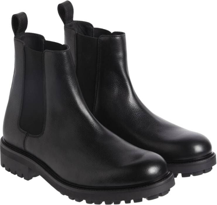 Calvin Klein Zwarte Enkellaarzen voor Mannen Black Heren