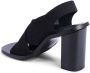 Calvin Klein Zwarte Gebreide Slingback Sandaal - Thumbnail 2
