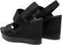 Calvin Klein Jeans Zwarte Sleehak Sandaal Webbing Vrouwen Black Dames - Thumbnail 4