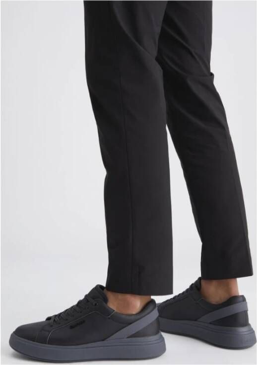 Calvin Klein Zwarte Iron Gate Vetersneakers Black Heren