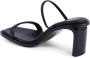 Calvin Klein Zwarte Leren Sandalen Minimalistisch Ontwerp - Thumbnail 3