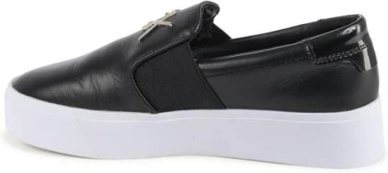Calvin Klein Zwarte Leren Slip-On Sneaker
