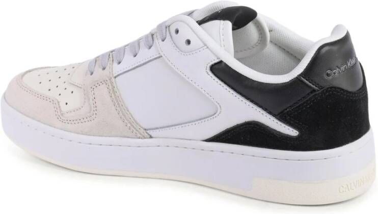 Calvin Klein Zwarte Leren Sneakers voor Vrouwen