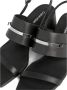 Calvin Klein Zwarte platte sandalen voor vrouwen Black Dames - Thumbnail 7