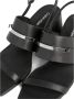 Calvin Klein Zwarte platte sandalen voor vrouwen Black Dames - Thumbnail 8