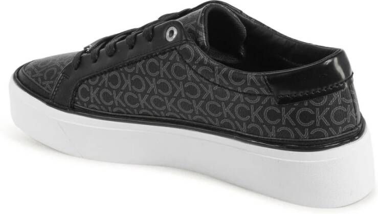 Calvin Klein Zwarte Polyester Blend Sneakers
