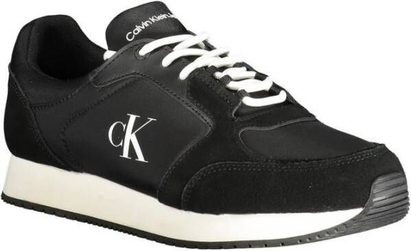 Calvin Klein Zwarte Polyester Sneaker Black Heren