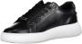 Calvin Klein Zwarte Polyester Sneaker met Contrasterende Details Zwart - Thumbnail 3