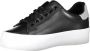 Calvin Klein Zwarte Polyester Sneaker met Contrasterende Details Black - Thumbnail 3