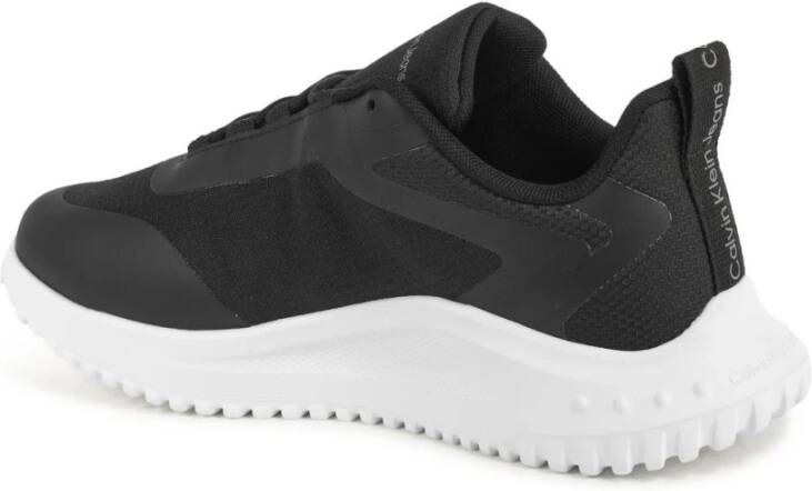 Calvin Klein Zwarte Polyester Sneakers Stijlvolle Keuze