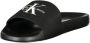 Calvin Klein Badslippers SLIDE MONOGRAM zomerschoen slippers badschoens strandschoen met logo-opschrift - Thumbnail 4