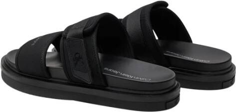 Calvin Klein Zwarte sandalen voor mannen Black Heren