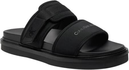 Calvin Klein Zwarte sandalen voor mannen Black Heren