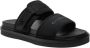 Calvin Klein Jeans Zwarte Dubbele Bar Platte Sandaal Black Heren - Thumbnail 12