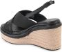 Calvin Klein Zwarte Sleehak Espadrilles Sandalen - Thumbnail 2