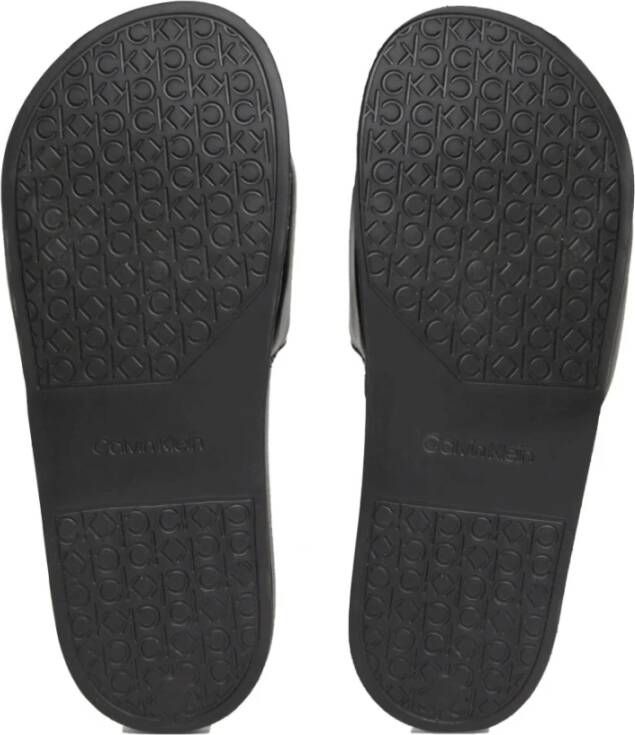 Calvin Klein Zwarte Slippers voor Vrouwen Black Dames