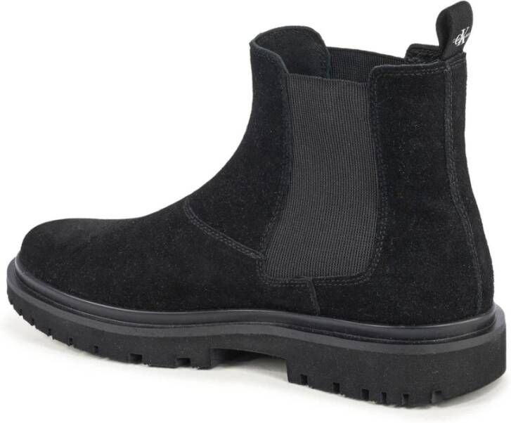 Calvin Klein Zwarte Suède Chelsea Boots