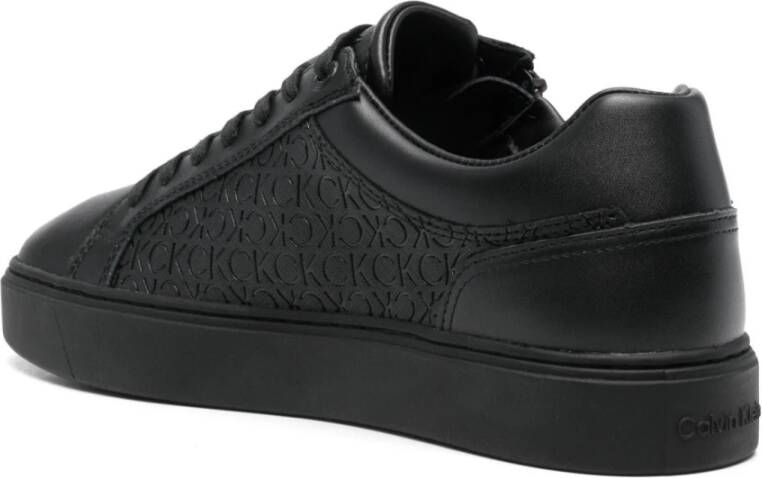 Calvin Klein Zwarte Triple Lace-Up Sneakers Black Heren