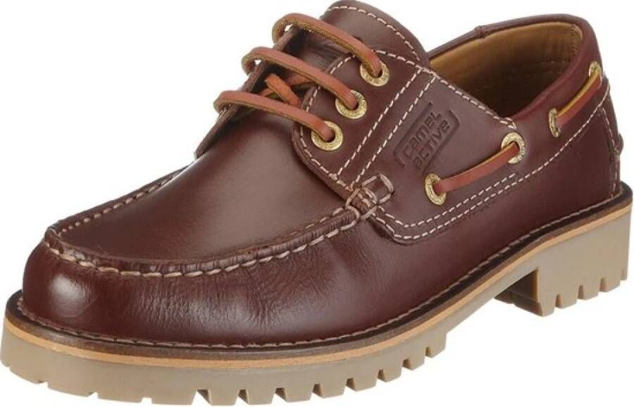 camel active Bruine bootschoen Ambachtelijk comfort Brown Dames