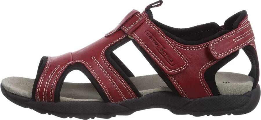 camel active Flat Sandals Rood Dames