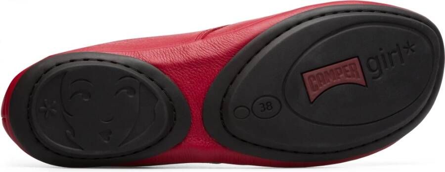 Camper Nina veterschoenen met vierkante neus Rood - Foto 6