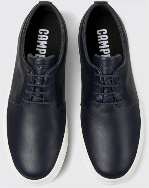 Camper Blauwe Brogue LowTop Sneaker Leer