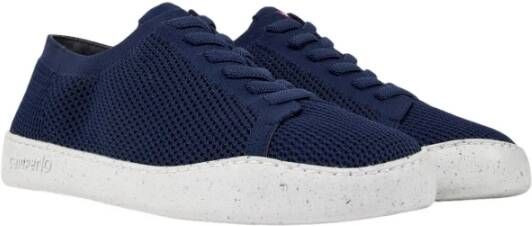 Camper Blauwe Casual Textiel Sneakers met Rubberen Zool Blue Heren