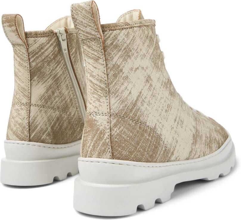 Camper Brutus Urban Enkellaarzen Beige Dames