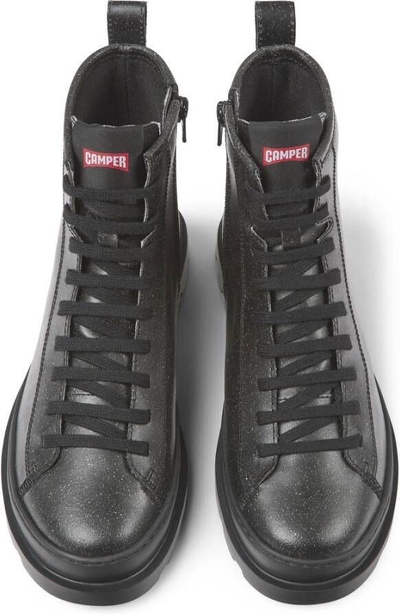 Camper Chunky Sole Enkellaarzen Zwart Vrouwen - Foto 4