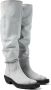 Camper Burgundy Leren Cow -Geïnspireerde Laarzen Gray Unisex - Thumbnail 2