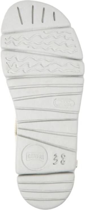 Camper Elegante witte platte sandalen