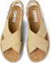 Camper Oruga Sandalen Damen Beige - Thumbnail 4