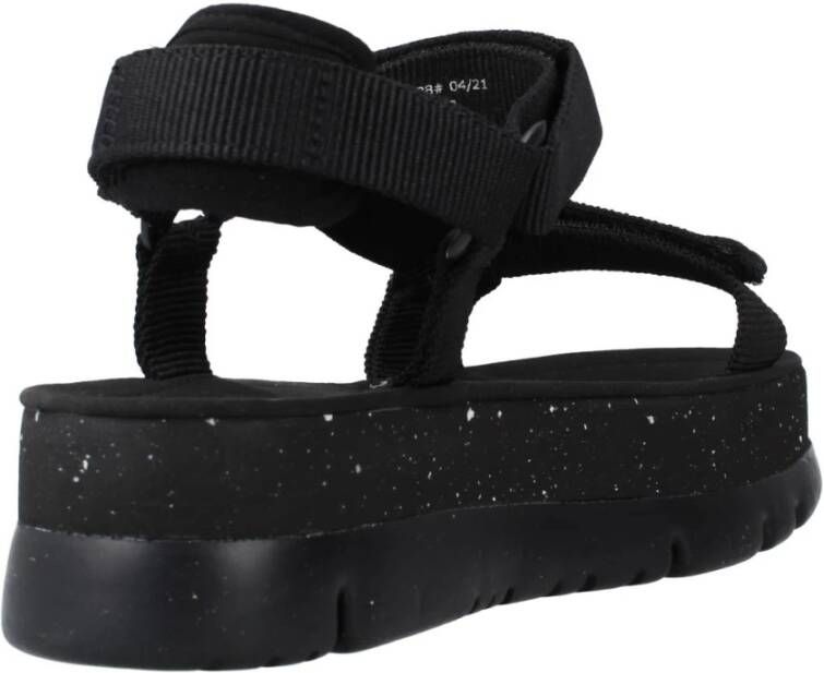 Camper Stijlvolle Platte Sandalen voor Vrouwen Black Dames