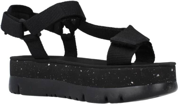Camper Stijlvolle Platte Sandalen voor Vrouwen Black Dames
