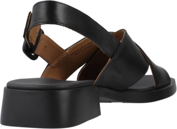 Camper UltraSoft Platte Sandalen Black Dames