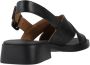 Camper Zwarte Casual Leren Sandalen Black Dames - Thumbnail 10