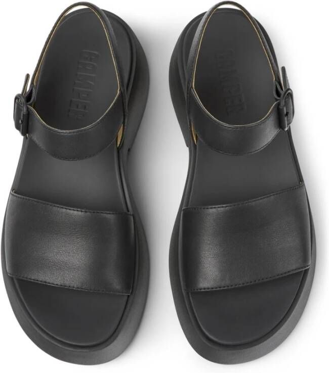 Camper Flat Sandals Black Dames