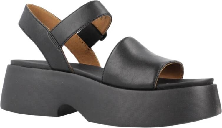 Camper Flat Sandals Black Dames