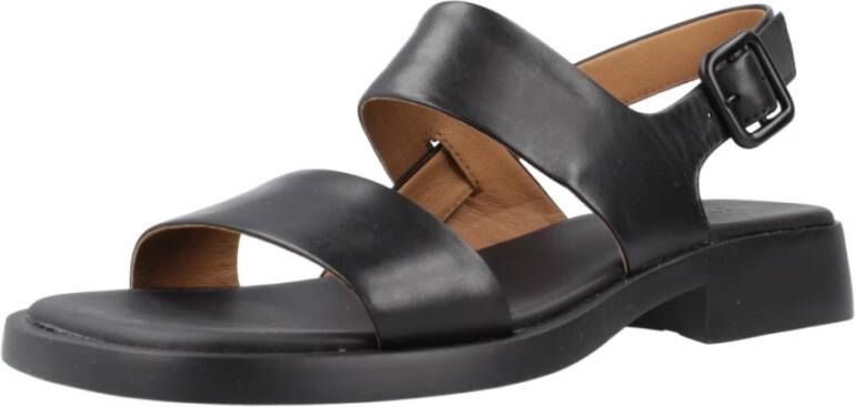 Camper UltraSoft Platte Sandalen Black Dames