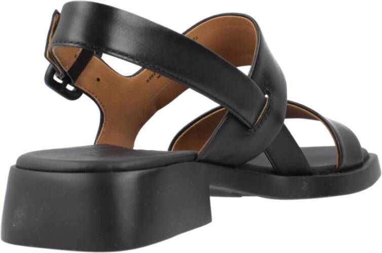Camper UltraSoft Platte Sandalen Black Dames