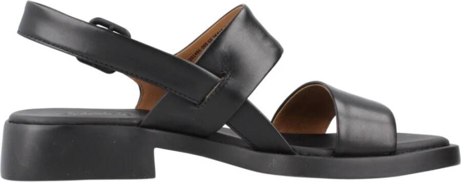 Camper UltraSoft Platte Sandalen Black Dames