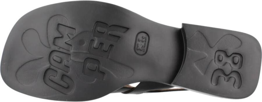 Camper Flat Sandals Black Dames