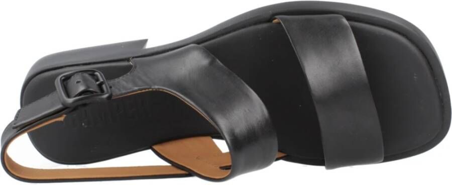 Camper UltraSoft Platte Sandalen Black Dames