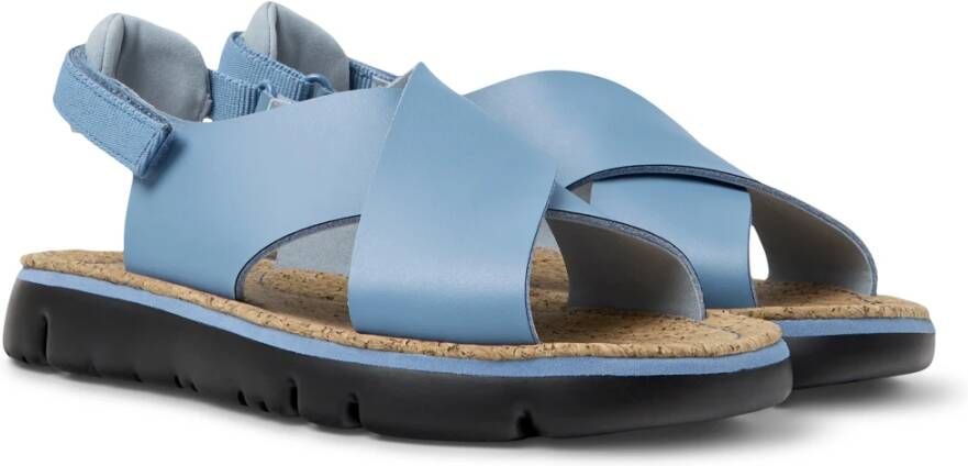 Camper Flat Sandals Blauw Dames
