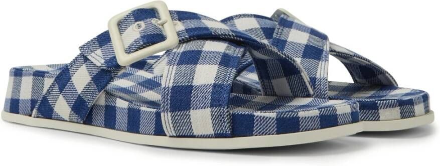 Camper Flat Sandals Blauw Dames